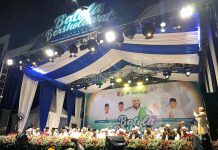 Peletakan Batu Pertama Selidah Batola Expo Jadi Awal Batola Bersholawat di Jembatan Barito