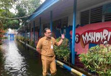 Puluhan Sekolah di Banjarmasin Terendam Banjir