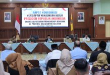 Terkait Rencana Kunjungan Presiden RI, Gubernur Muhidin Pimpin Rapat Koordinasi